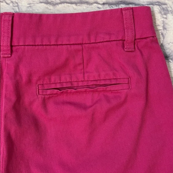J Crew Pink Chino Shorts Plain Front Mid Rise 5 Inch Inseam Women’s Size 4 - Picture 7 of 9